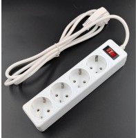SP4W-550 GARDA. Сетевой фильтр 4 розетки,5м, белый. 5bites