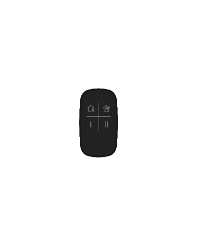 DS-PKF1-WE (цв. черный). Брелок 4-х кнопочный с обратной связью. AX PRO Hikvision в Благовещенске
