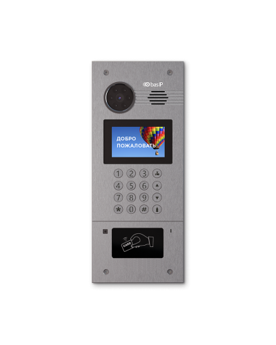 AA-07FB SILVER. Вызывная панель IP-домофона. BAS-IP в Благовещенске