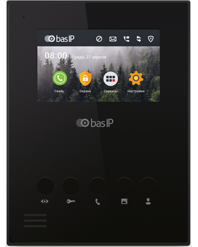 AU-04LA (AU-04L) BLACK. Монитор IP-домофона. BAS-IP в Благовещенске
