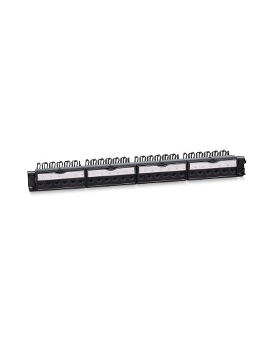 PL-24-KJ-RJ45-Cat.6a-180T (11832c): Патч-панель 19" (1U), 24 порта RJ-45, категория 6a, с задним кабельным организатором в Благовещенске
