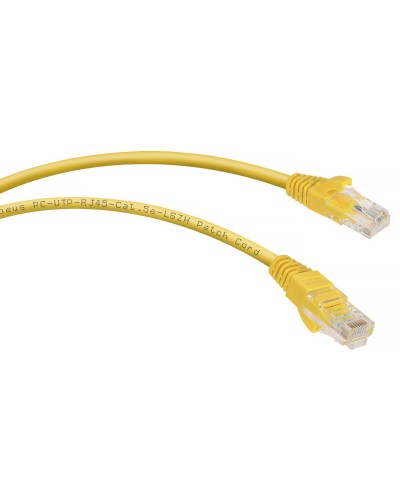 PC-UTP-RJ45-Cat.5e-2m-YL-LSZH (9499c), желтый. Патч-корд медный. CABEUS в Благовещенске