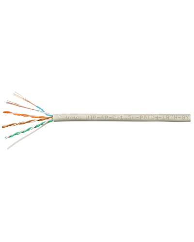 UTP-4P-Cat.5e-SOLID-LSZH-GY-LIGHT-100 (9996c-5). Кабель «витая пара» (LAN) для структурированных систем связи. CABEUS в Благовещенске