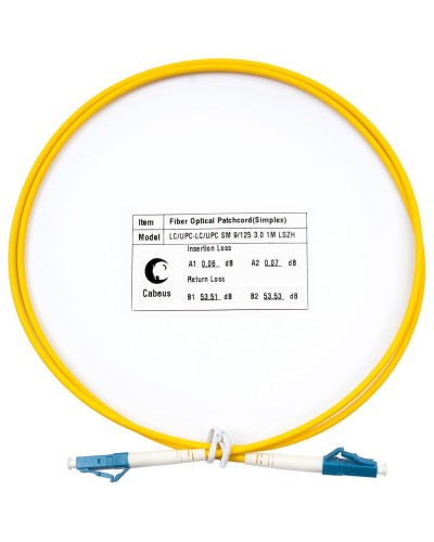 FOP(s)-9-LC-LC-1,5m (8332c). Патч-корд оптический. CABEUS в Благовещенске