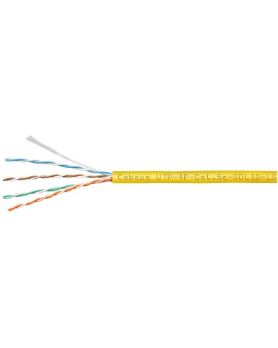 UTP-4P-Cat.5e-SOLID-LSZH-YL (9780c). Кабель «витая пара» (LAN) для структурированных систем связи. CABEUS в Благовещенске