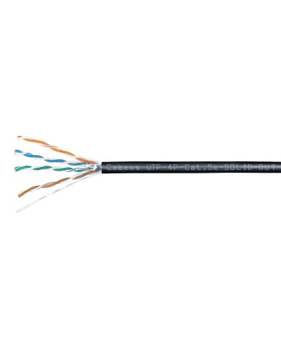 UTP-4P-Cat.5e-SOLID-OUT-LSZH-UV-100 (7172c-5). Кабель «витая пара» (LAN) для структурированных систем связи. CABEUS в Благовещенске