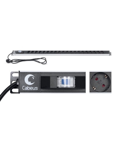 PDU-16-20S-B (9551c). Блок розеток. CABEUS в Благовещенске