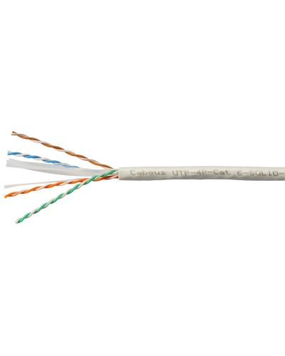 UTP-4P-Cat.6-SOLID-LSZH-GY (11108c). Кабель «витая пара» (LAN) для структурированных систем связи. CABEUS в Благовещенске