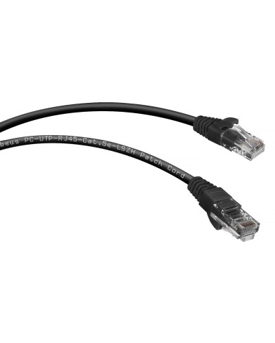 PC-UTP-RJ45-Cat.5e-0.3m-BK-LSZH (9535c), чёрный. Патч-корд медный. CABEUS в Благовещенске