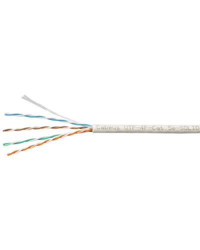 UTP-4P-Cat.5e-SOLID-LSZH-WH-100 (9782c-5). Кабель «витая пара» (LAN) для структурированных систем связи. CABEUS в Благовещенске