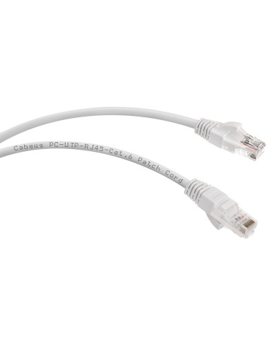 PC-UTP-RJ45-Cat.6-3m (7269c), серый. Патч-корд медный. CABEUS в Благовещенске