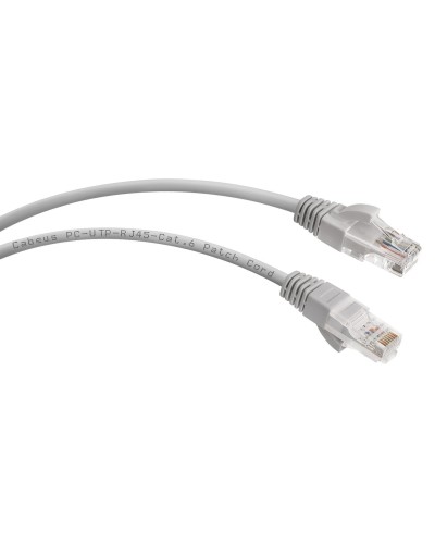 PC-UTP-RJ45-Cat.6-2m (7268c), серый. Патч-корд медный. CABEUS в Благовещенске