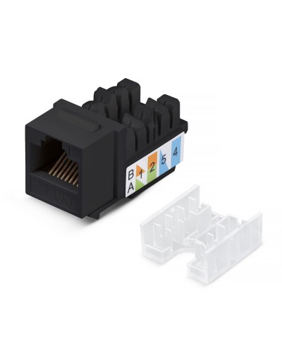KJ-RJ45-Cat.5e-90-SW-BK (10101c): Вставка Keystone Jack RJ-47 в Благовещенске