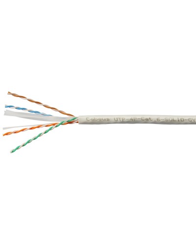 UTP-4P-Cat.6-SOLID-LSLTx-GY-100 (11143c-5). Кабель «витая пара» (LAN) для структурированных систем связи. CABEUS в Благовещенске