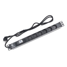 PDU-6P-B-2EU (7292c). Блок розеток 19. CABEUS