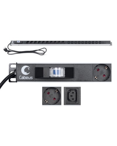 PDU-16-10S-10C13-B (9552c). Блок розеток. CABEUS в Благовещенске