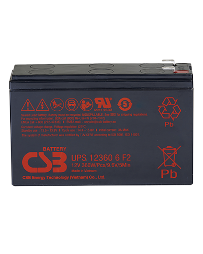 CSB UPS 123606. Аккумулятор герметичный свинцово-кислотный. CSB в Благовещенске
