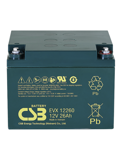 CSB EVX 12260. Аккумулятор герметичный свинцово-кислотный. CSB в Благовещенске