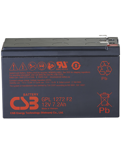 CSB GPL 1272 F2 FR. Аккумулятор герметичный свинцово-кислотный. CSB в Благовещенске
