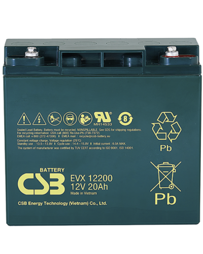 CSB EVX 12200. Аккумулятор герметичный свинцово-кислотный. CSB в Благовещенске