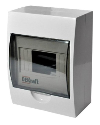 ЩРН-П-8 IP41 настенный (31010DEK). Щиток модульный с прозрачной дверцей. DEKraft в Благовещенске
