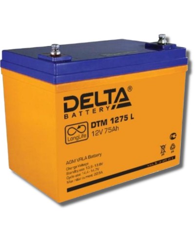 Delta DTM 1275 L. Аккумулятор герметичный свинцово-кислотный. Delta в Благовещенске