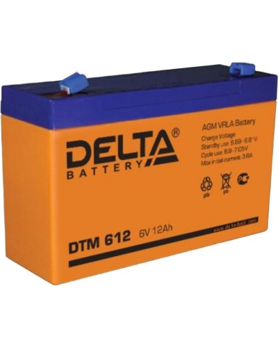 Delta DTM 612. Аккумулятор герметичный свинцово-кислотный. Delta в Благовещенске