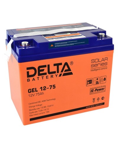 Delta GEL 12-75. Аккумулятор герметичный свинцово-кислотный. Delta в Благовещенске