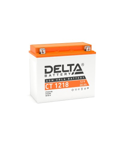 Delta CT 1218. Аккумулятор герметичный свинцово-кислотный стартерный. Delta в Благовещенске