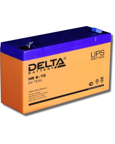 Delta HR 6-15. Аккумулятор герметичный свинцово-кислотный. Delta в Благовещенске