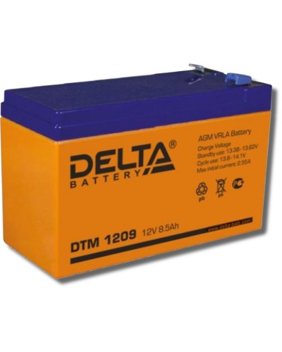 Delta DTM 1209. Аккумулятор герметичный свинцово-кислотный. Delta в Благовещенске