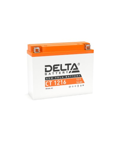 Delta CT 1216. Аккумулятор герметичный свинцово-кислотный стартерный. Delta в Благовещенске