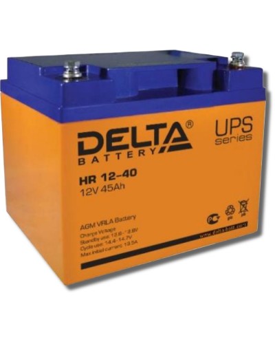 Delta HR 12-40. Аккумулятор герметичный свинцово-кислотный. Delta в Благовещенске