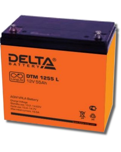 Delta DTM 1255 L. Аккумулятор герметичный свинцово-кислотный. Delta в Благовещенске