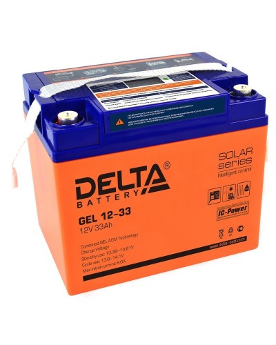 Delta GEL 12-33. Аккумулятор герметичный свинцово-кислотный. Delta в Благовещенске