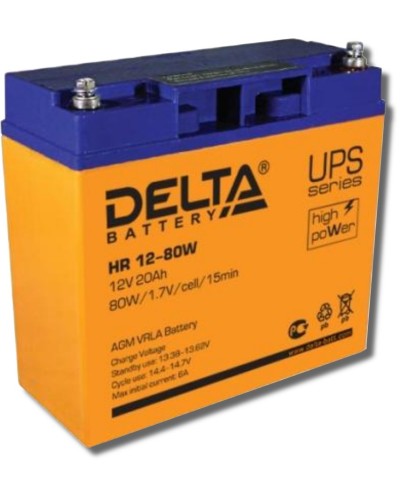 Delta HR 12-80 W. Аккумулятор герметичный свинцово-кислотный. Delta в Благовещенске