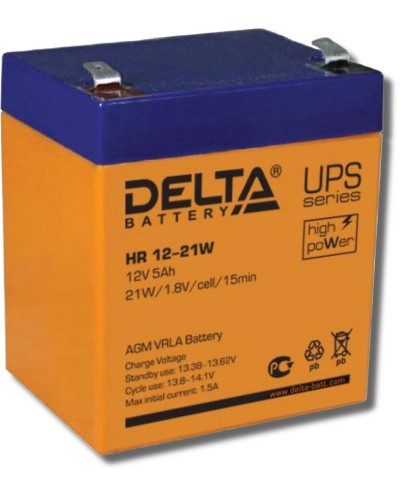 Delta HR 12-21 W. Аккумулятор герметичный свинцово-кислотный. Delta в Благовещенске