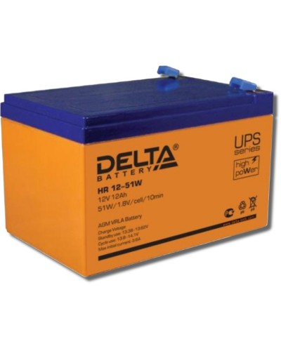 Delta HR 12-51 W. Аккумулятор герметичный свинцово-кислотный. Delta в Благовещенске