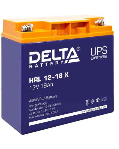 Delta HRL 12-18 X. Аккумулятор герметичный свинцово-кислотный. Delta в Благовещенске