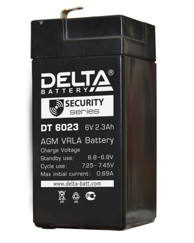 Delta DT 6023 (75мм). Аккумулятор герметичный свинцово-кислотный. Delta в Благовещенске