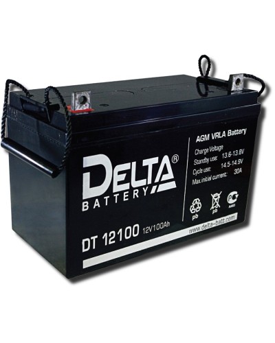 Delta DT 12100. Аккумулятор герметичный свинцово-кислотный. Delta в Благовещенске