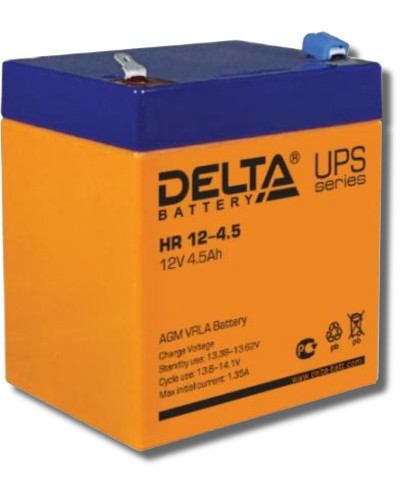 Delta HR 12-4.5. Аккумулятор герметичный свинцово-кислотный. Delta в Благовещенске