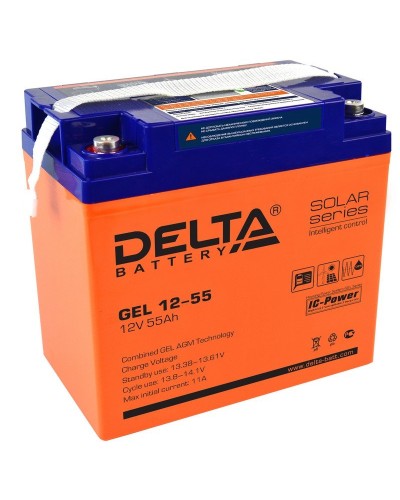 Delta GEL 12-55. Аккумулятор герметичный свинцово-кислотный. Delta в Благовещенске