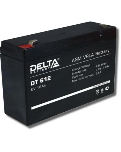 Delta DT 612. Аккумулятор герметичный свинцово-кислотный. Delta в Благовещенске
