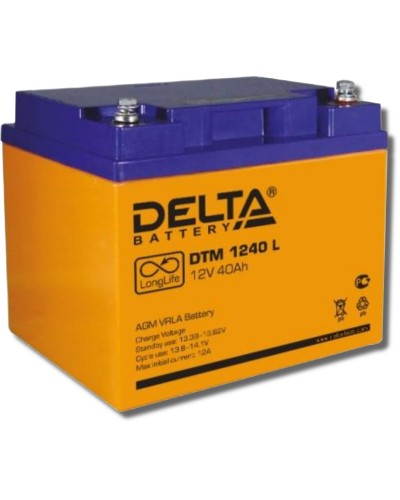 Delta DTM 1240 L. Аккумулятор герметичный свинцово-кислотный. Delta в Благовещенске
