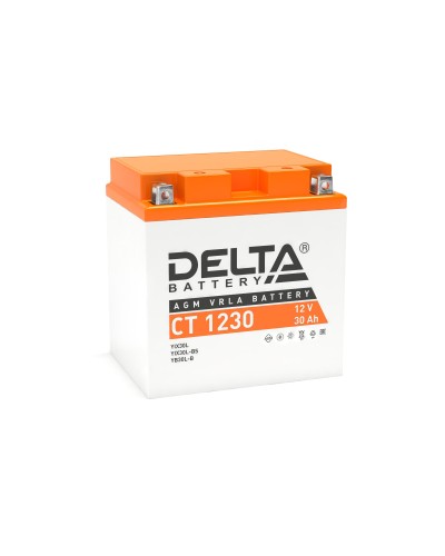 Delta CT 1230. Аккумулятор герметичный свинцово-кислотный стартерный. Delta в Благовещенске