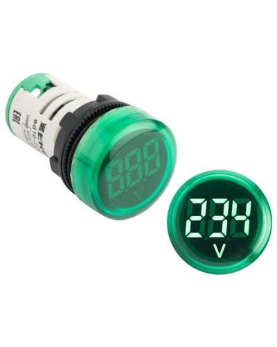 ED16-22VD (ed16-22vd-g). Индикатор значения напряжения зеленый. EKF в Благовещенске