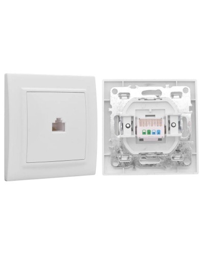 Минск Розетка RJ-45 1-местная СП (ERK01-035-10). Розетка RJ-45 1-местная СП. EKF в Благовещенске