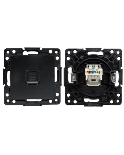 Стокгольм Механизм Розетки RJ-45 1-местной (EZK01-035-10). Механизм Розетки RJ-45 1-местной. EKF в Благовещенске