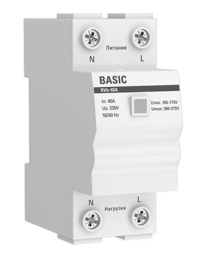 RVb-40A Basic (rvb-40a). Реле напряжения. EKF в Благовещенске